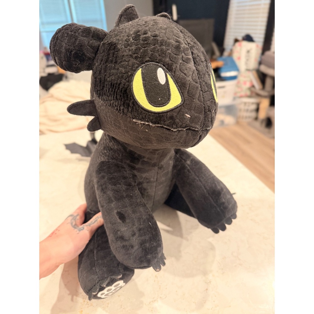 Build-A-Bear Toothless Night Fury Dragon Plush How to Train Your Dragon Black